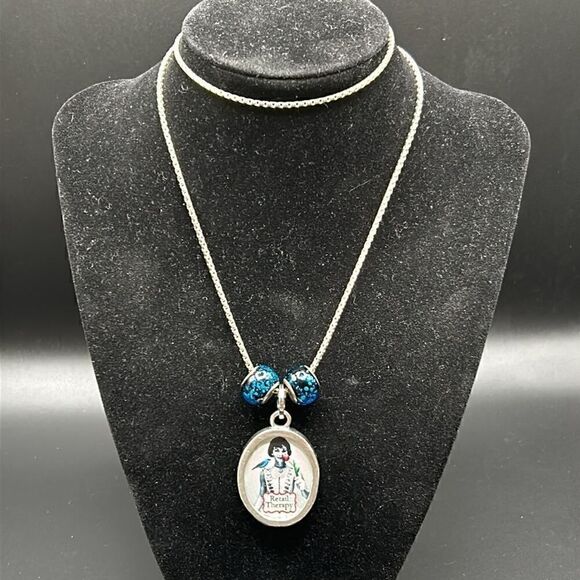 Pickup Sticks Retail Therapy Necklace, Reversible Pendant - Picture 10 of 13
